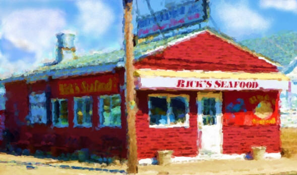 Painting of Rick's Seafood